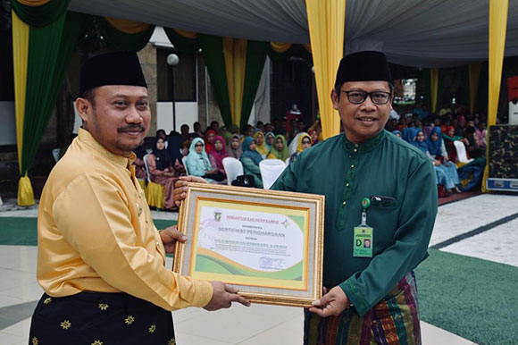 BALAI BESAR KSDA RIAU MENDAPAT PIAGAM PENGHARGAAN DARI PEMDA KAMPAR
