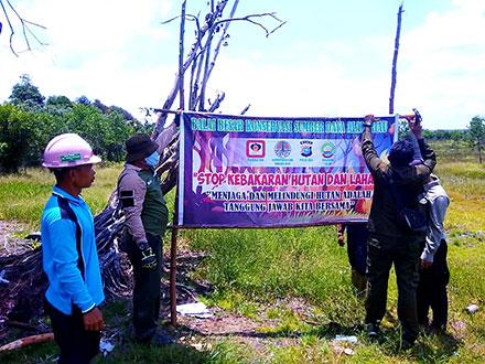 PATROLI KEBAKARAN HUTAN DI SM. GIAM SIAK KECIL DISAAT PANDEMI COVID-19