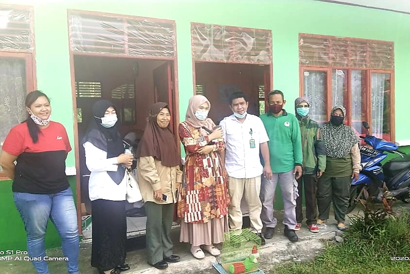 SEKSI KONSERVASI WILAYAH IV MENERIMA SATWA DILINDUNGI LUTUNG KELABU DARI MASYARAKAT DI KOTA DUMAI