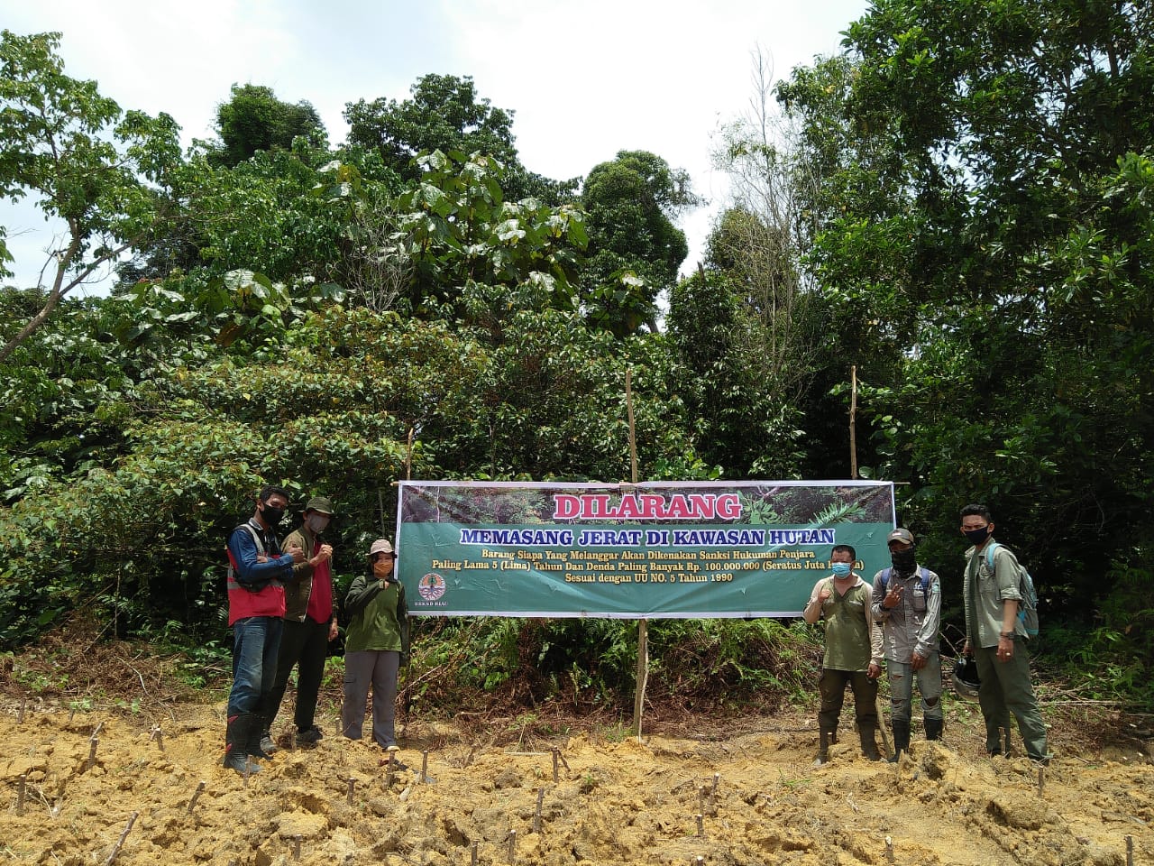 KOLABORASI PETUGAS RESORT DURI DALAM MENJAGA SM BALAI RAJA, KABUPATEN BENGKALIS