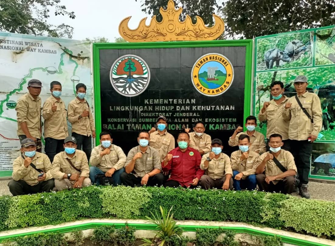 MAHOUT BALAI BESAR KSDA RIAU BENCHMARKING KE TAMAN NASIONAL WAY KAMBAS, PROVINSI LAMPUNG