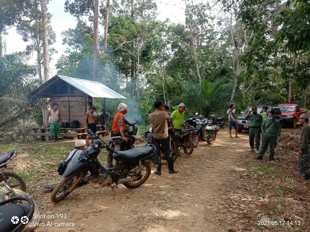 RESORT KERUMUTAN SELATAN BALAI BESAR KSDA RIAU LAKUKAN MITIGASI KONFLIK SATWA LIAR GAJAH SUMATERA