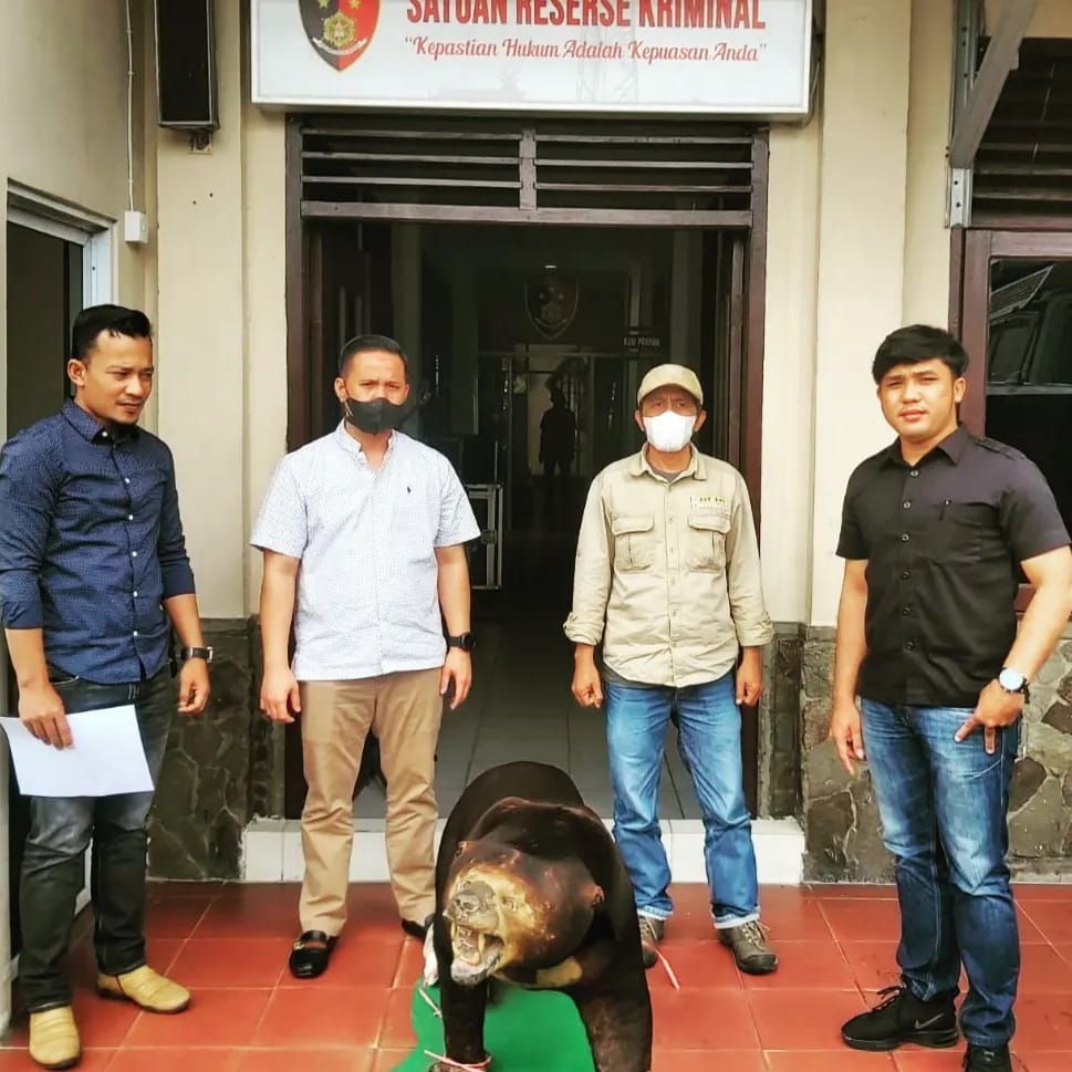 POLRES INDRAGIRI HILIR MENYERAHKAN OFSETAN SATWA KEPADA BALAI BESAR KSDA RIAU