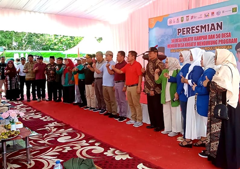 RESORT BUKIT RIMBANG BUKIT BALING HADIRI ACARA PERESMIAN 50 DESA KREATIF KAMPAR
