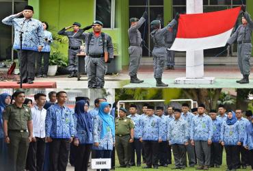 UPACARA RUTIN BULANAN SEKALIGUS MEMPERINGATI DIRGAHAYU KOPRS SPORC KE 14