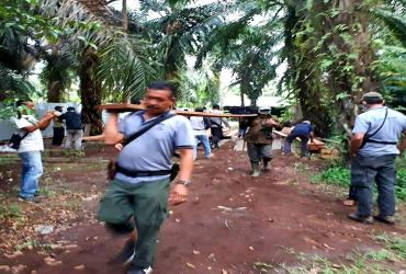 OPERASI GABUNGAN PENINDAKAN PENEBANGAN LIAR DI KAWASAN SUAKA MARGASATWA GIAM SIAK KECIL