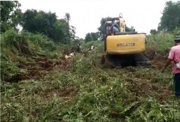 TIM BALAI BESAR KSDA RIAU DAMPINGI TIM BADAN RESTORASI GAMBUT DALAM PEMBUATAN SEKAT KANAL