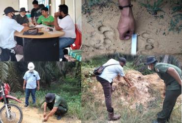BALAI BESAR KSDA RIAU TELUSURI LAPORAN PT. GANDAERAH HENDANA TENTANG PENEMUAN JEJAK SATWA LIAR YANG DIDUGA SATWA DILINDUNGI