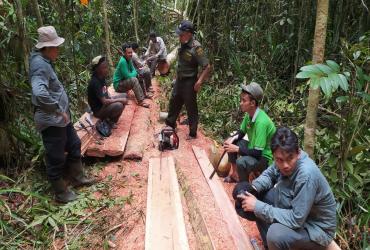 PATROLI PENGAMANAN HUTAN SM KERUMUTAN, KECAMATAN TELUK MERANTI, KABUPATEN PELALAWAN