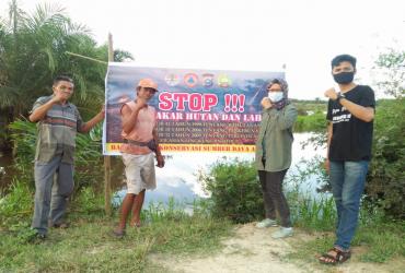 SEKSI KONSERVASI WILAYAH III MELAKUKAN PENCEGAHAN KEBAKARAN HUTAN DAN LAHAN DI SM PLG SEBANGA, KABUPATEN BENGKALIS
