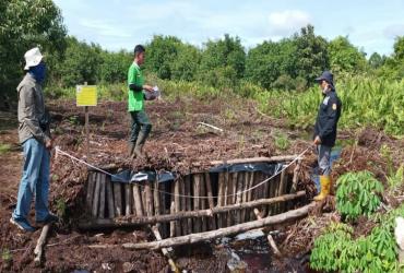 PENDAMPINGAN PENGECEKAN KANAL TIMBUN (SEKAT KANAL) DI SUAKA MARGASATWA KERUMUTAN, KAB.PELALAWAN