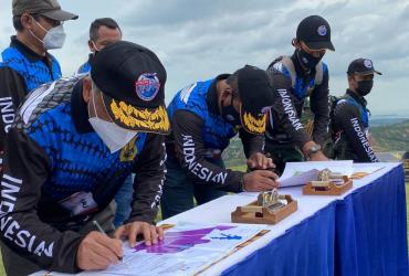PENANDATANGANAN PERJANJIAN KERJASAMA KLHK DAN TNI AU DI TB PULAU REMPANG, KOTA BATAM