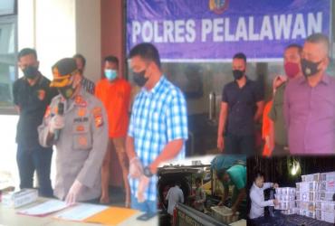 BALAI BESAR KSDA RIAU EVAKUASI SATWA JENIS BURUNG HASIL TANGKAPAN  POLRES PELALAWAN