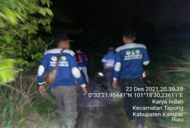 LAPORAN ADANYA GAJAH MASUK KE PEMUKIMAN WARGA DITINDAK LANJUTI TIM PLG MINAS BALAI BESAR KSDA RIAU