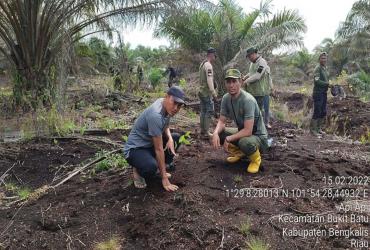 TIM SEKSI WILAYAH III DURI BALAI BESAR KSDA RIAU PATROLI PENGAMANAN KAWASAN KONSERVASI SM BUKIT BATU