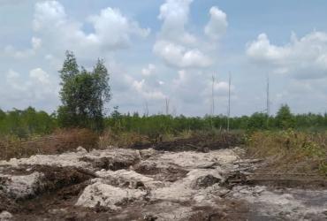 RESORT DURI  BALAI BESAR KSDA RIAU LAKUKAN PATROLI PENGAMANAN KAWASAN SM GIAM SIAK KECIL DAN MENEMUKAN  JEJAK ALAT BERAT YANG MENGARAH MASUK DALAM KAWASAN