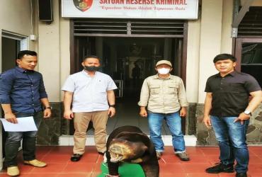 POLRES INDRAGIRI HILIR MENYERAHKAN OFSETAN SATWA KEPADA BALAI BESAR KSDA RIAU