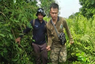 TIM BALAI BESAR KSDA RIAU DAN BRGM SURVEI LOKASI LAHAN UNTUK KEGIATAN REVEGETASI