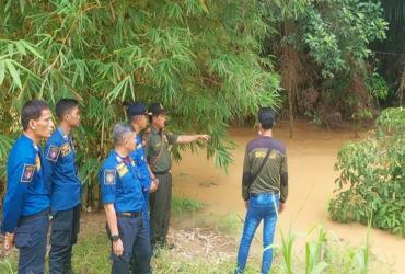 RESORT KERUMUTAN SELATAN BBKSDA RIAU DENGAN MITRA LAKUKAN MITIGASI KONFLIK SATWA BUAYA