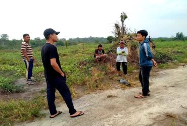 TIM BALAI BESAR KSDA RIAU TINDAK LANJUTI LAPORAN KEPALA DESA PETANI TENTANG KEBERADAAN GAJAH