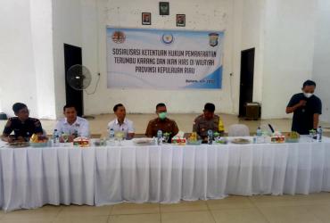 TIM BALAI BESAR KSDA RIAU SKW II BATAM IKUTI SOSIALISASI TERTIB ATURAN LEGALITAS DAN PEMANFAATAN TERUMBU KARANG & IKAN HIAS