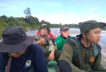 TIM BALAI BESAR KSDA RIAU LAKUKAN PATROLI PENGAMANAN KAWASAN TWA BULUH CINA