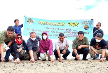 PELEPASLIARAN TUKIK KEMBALI KE HABITATNYA DI BATAM, KEPULAUAN RIAU