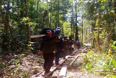 PATROLI PENGAMANAN KAWASAN SM KERUMUTAN DI KECAMATAN TELUK MERANTI, KABUPATEN PELALAWAN