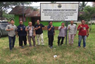 KUNJUNGAN KEPALA SEKSI KONSERVASI WILAYAH I KE RESORT KERUMUTAN SELATAN DI PEKAN HERAN