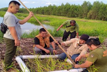 TIM WRU BALAI BESAR KSDA PANTAU KEMUNCULAN BUAYA